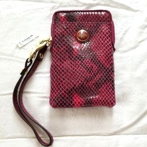 COACH wristlet phone wallet